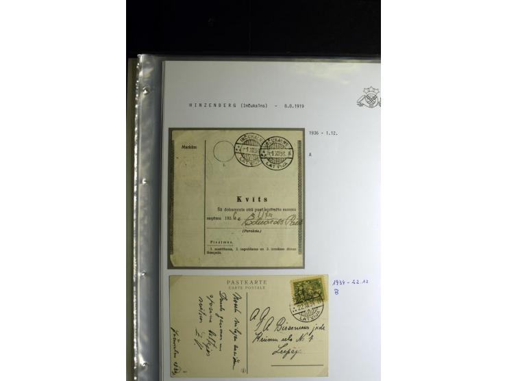 NORMSTEMPEL: AAHOF-ZVIDZIENA, umfangreiche Sammlung mit über 750 Briefen und Karten, alles sauber in 6 Alben