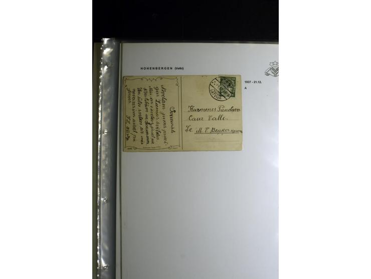 NORMSTEMPEL: AAHOF-ZVIDZIENA, umfangreiche Sammlung mit über 750 Briefen und Karten, alles sauber in 6 Alben