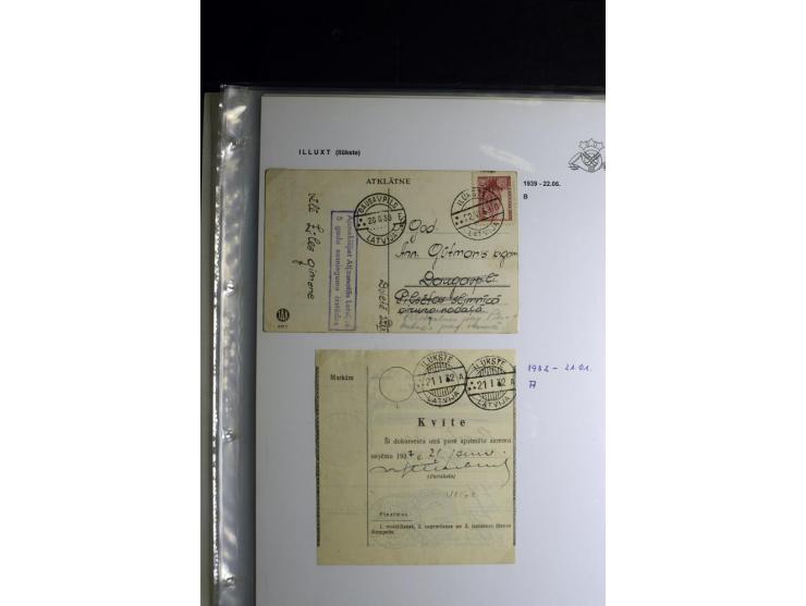 NORMSTEMPEL: AAHOF-ZVIDZIENA, umfangreiche Sammlung mit über 750 Briefen und Karten, alles sauber in 6 Alben