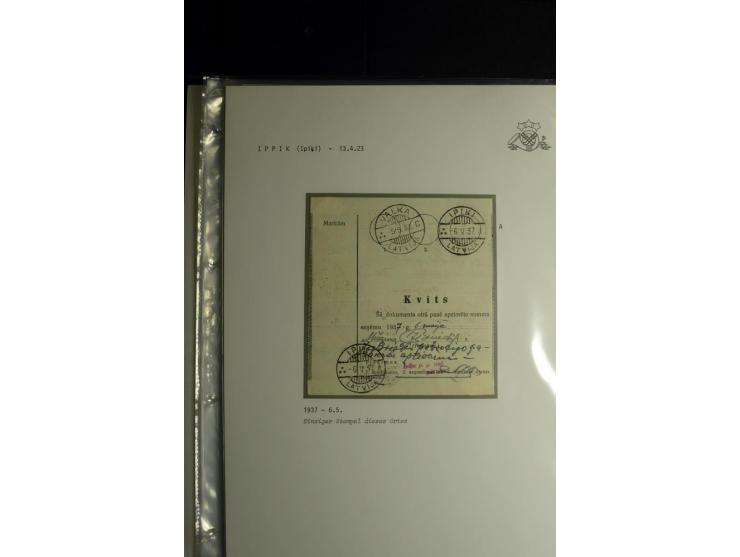 NORMSTEMPEL: AAHOF-ZVIDZIENA, umfangreiche Sammlung mit über 750 Briefen und Karten, alles sauber in 6 Alben
