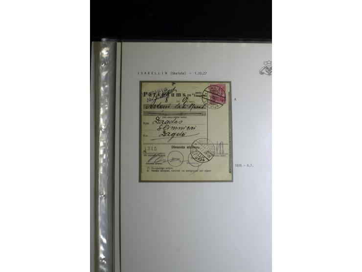 NORMSTEMPEL: AAHOF-ZVIDZIENA, umfangreiche Sammlung mit über 750 Briefen und Karten, alles sauber in 6 Alben