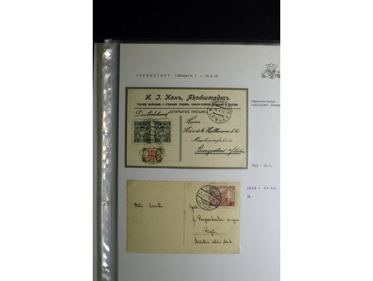 NORMSTEMPEL: AAHOF-ZVIDZIENA, umfangreiche Sammlung mit über 750 Briefen und Karten, alles sauber in 6 Alben