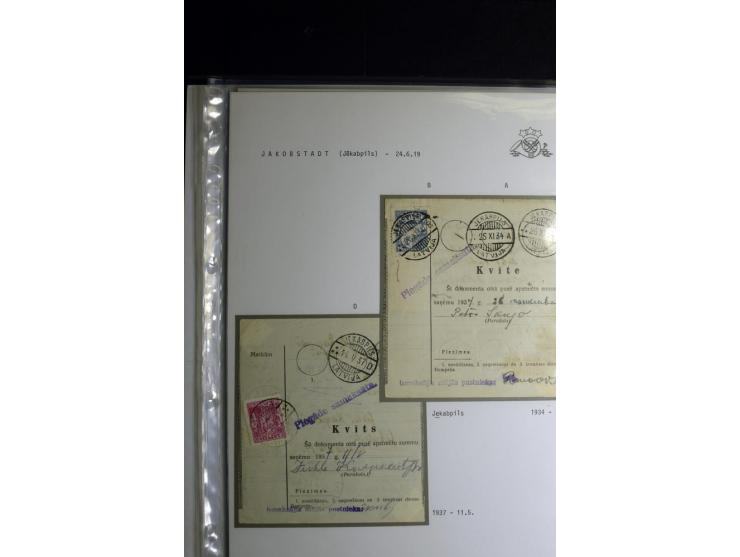 NORMSTEMPEL: AAHOF-ZVIDZIENA, umfangreiche Sammlung mit über 750 Briefen und Karten, alles sauber in 6 Alben