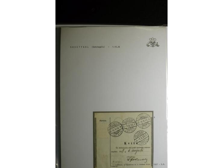 NORMSTEMPEL: AAHOF-ZVIDZIENA, umfangreiche Sammlung mit über 750 Briefen und Karten, alles sauber in 6 Alben