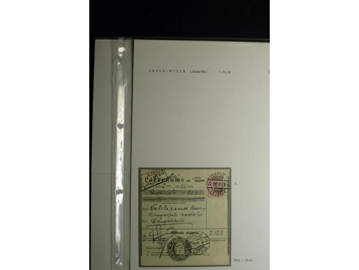 NORMSTEMPEL: AAHOF-ZVIDZIENA, umfangreiche Sammlung mit über 750 Briefen und Karten, alles sauber in 6 Alben