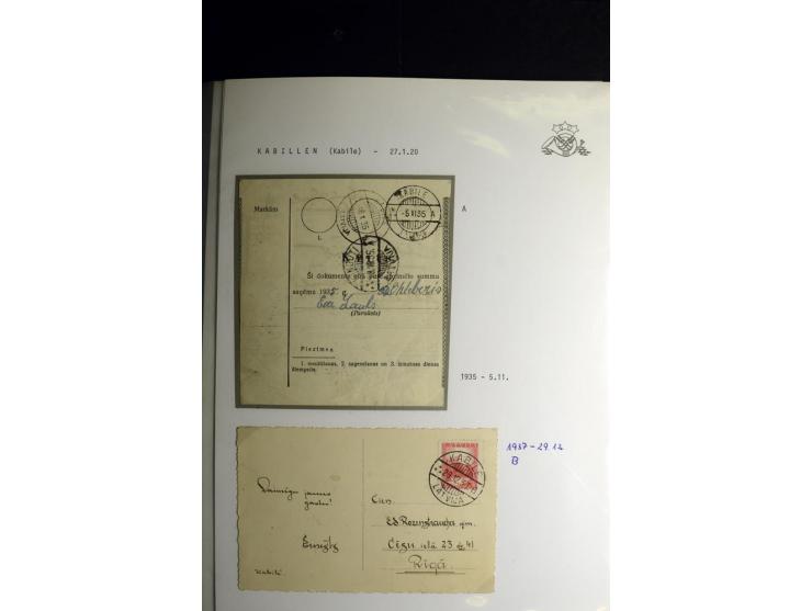 NORMSTEMPEL: AAHOF-ZVIDZIENA, umfangreiche Sammlung mit über 750 Briefen und Karten, alles sauber in 6 Alben