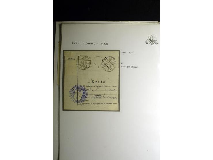NORMSTEMPEL: AAHOF-ZVIDZIENA, umfangreiche Sammlung mit über 750 Briefen und Karten, alles sauber in 6 Alben