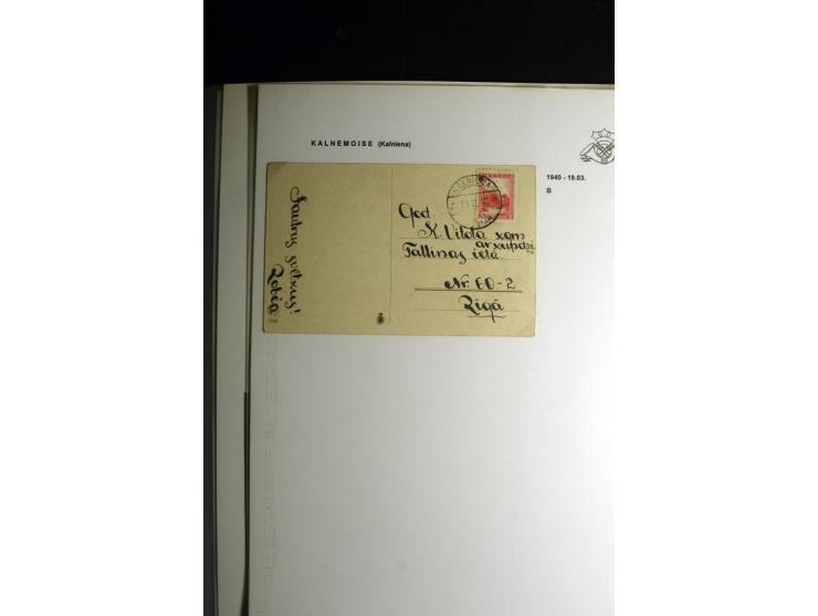 NORMSTEMPEL: AAHOF-ZVIDZIENA, umfangreiche Sammlung mit über 750 Briefen und Karten, alles sauber in 6 Alben