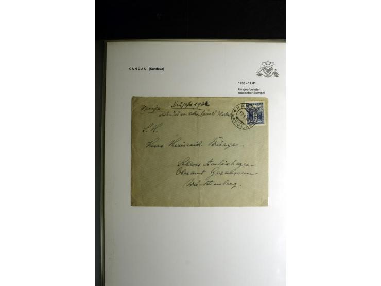 NORMSTEMPEL: AAHOF-ZVIDZIENA, umfangreiche Sammlung mit über 750 Briefen und Karten, alles sauber in 6 Alben