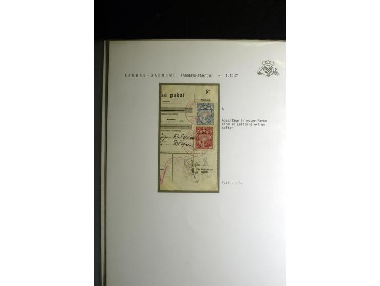 NORMSTEMPEL: AAHOF-ZVIDZIENA, umfangreiche Sammlung mit über 750 Briefen und Karten, alles sauber in 6 Alben