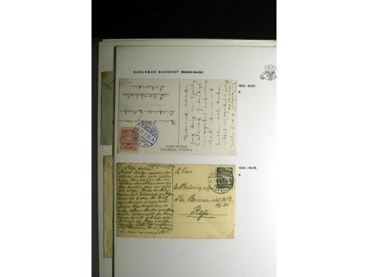 NORMSTEMPEL: AAHOF-ZVIDZIENA, umfangreiche Sammlung mit über 750 Briefen und Karten, alles sauber in 6 Alben