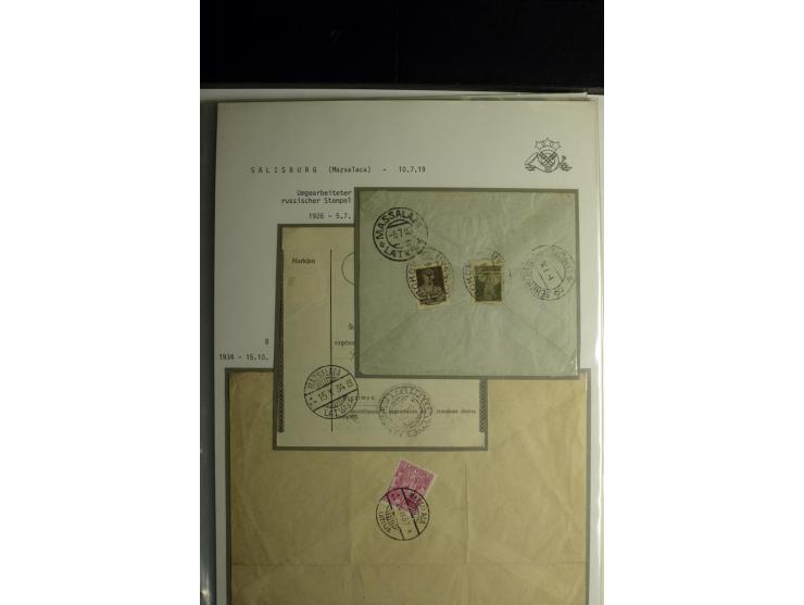 NORMSTEMPEL: AAHOF-ZVIDZIENA, umfangreiche Sammlung mit über 750 Briefen und Karten, alles sauber in 6 Alben