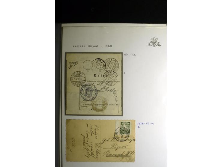 NORMSTEMPEL: AAHOF-ZVIDZIENA, umfangreiche Sammlung mit über 750 Briefen und Karten, alles sauber in 6 Alben