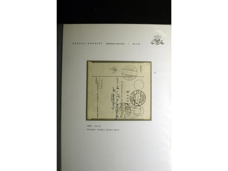NORMSTEMPEL: AAHOF-ZVIDZIENA, umfangreiche Sammlung mit über 750 Briefen und Karten, alles sauber in 6 Alben