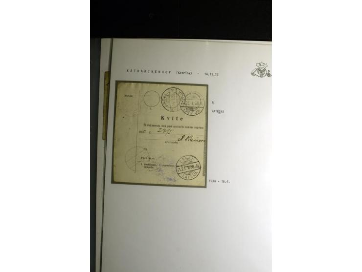 NORMSTEMPEL: AAHOF-ZVIDZIENA, umfangreiche Sammlung mit über 750 Briefen und Karten, alles sauber in 6 Alben
