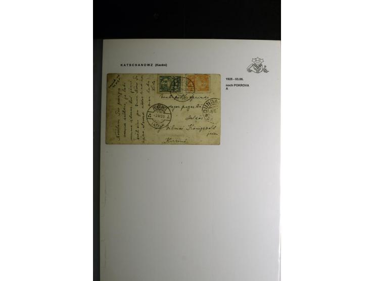 NORMSTEMPEL: AAHOF-ZVIDZIENA, umfangreiche Sammlung mit über 750 Briefen und Karten, alles sauber in 6 Alben