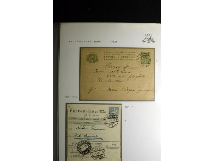 NORMSTEMPEL: AAHOF-ZVIDZIENA, umfangreiche Sammlung mit über 750 Briefen und Karten, alles sauber in 6 Alben