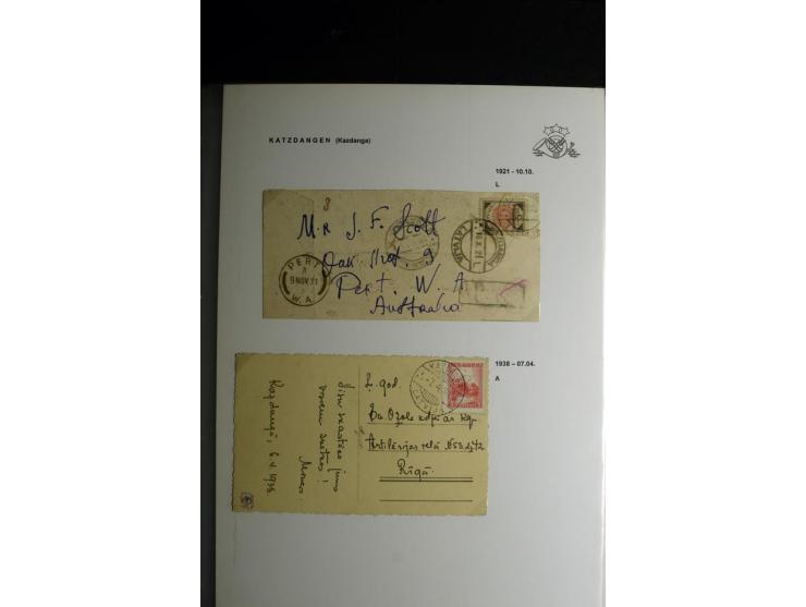 NORMSTEMPEL: AAHOF-ZVIDZIENA, umfangreiche Sammlung mit über 750 Briefen und Karten, alles sauber in 6 Alben