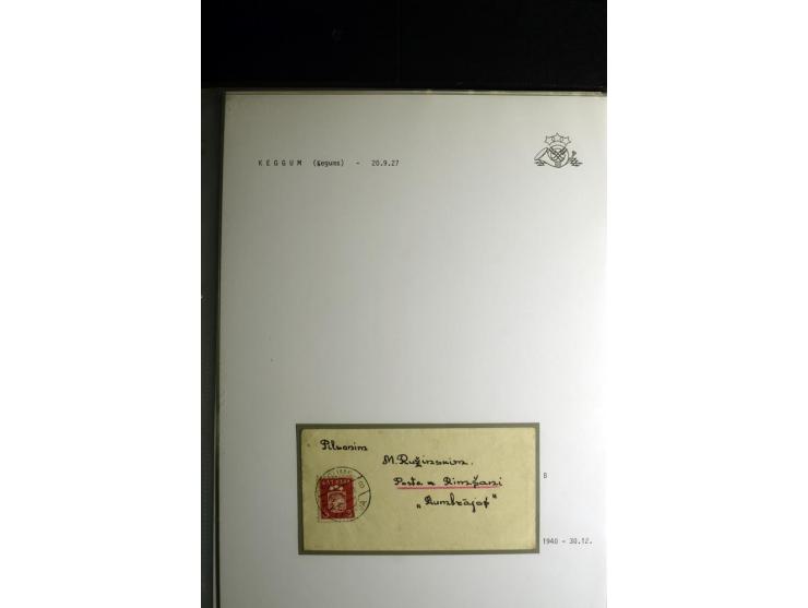 NORMSTEMPEL: AAHOF-ZVIDZIENA, umfangreiche Sammlung mit über 750 Briefen und Karten, alles sauber in 6 Alben