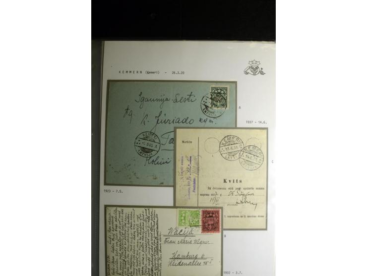 NORMSTEMPEL: AAHOF-ZVIDZIENA, umfangreiche Sammlung mit über 750 Briefen und Karten, alles sauber in 6 Alben