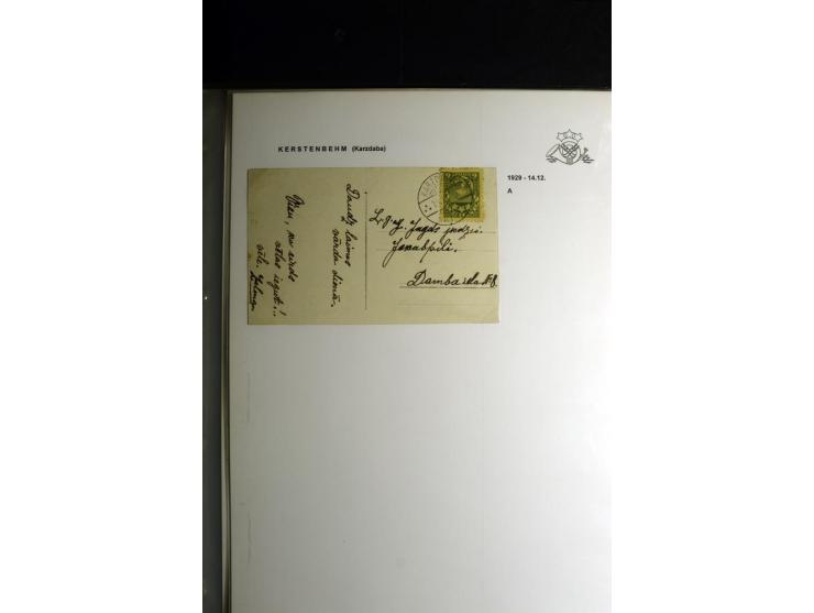 NORMSTEMPEL: AAHOF-ZVIDZIENA, umfangreiche Sammlung mit über 750 Briefen und Karten, alles sauber in 6 Alben