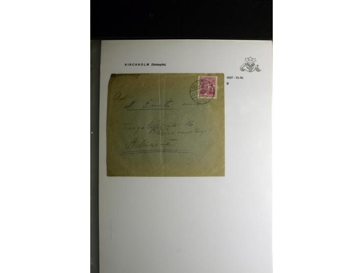 NORMSTEMPEL: AAHOF-ZVIDZIENA, umfangreiche Sammlung mit über 750 Briefen und Karten, alles sauber in 6 Alben