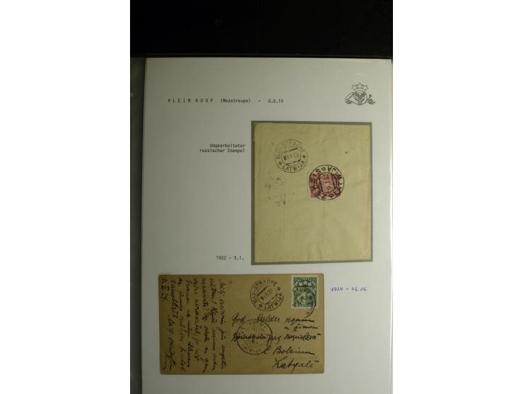NORMSTEMPEL: AAHOF-ZVIDZIENA, umfangreiche Sammlung mit über 750 Briefen und Karten, alles sauber in 6 Alben