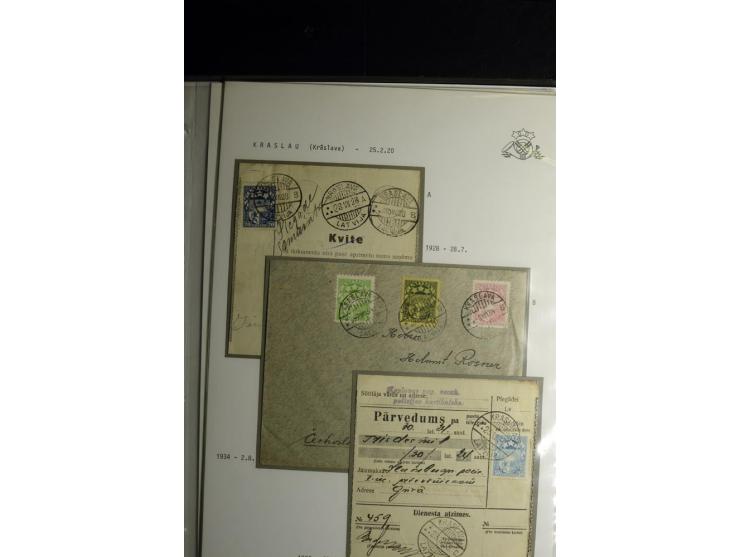 NORMSTEMPEL: AAHOF-ZVIDZIENA, umfangreiche Sammlung mit über 750 Briefen und Karten, alles sauber in 6 Alben