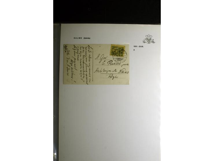 NORMSTEMPEL: AAHOF-ZVIDZIENA, umfangreiche Sammlung mit über 750 Briefen und Karten, alles sauber in 6 Alben