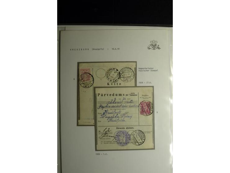 NORMSTEMPEL: AAHOF-ZVIDZIENA, umfangreiche Sammlung mit über 750 Briefen und Karten, alles sauber in 6 Alben