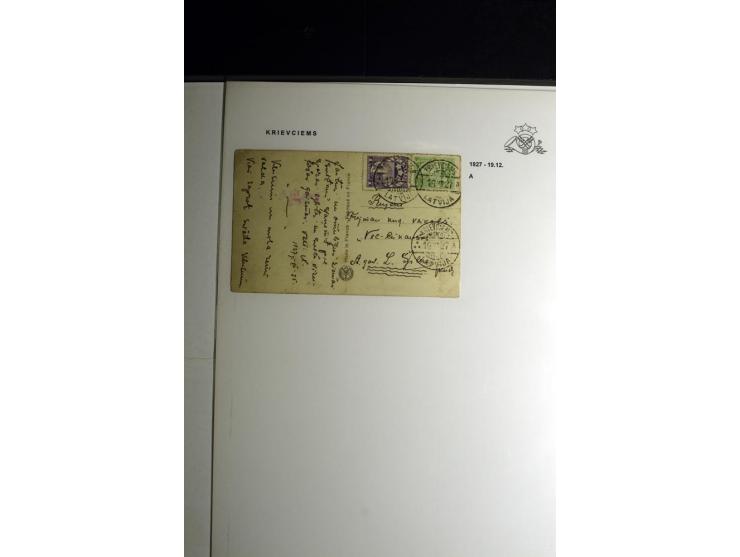 NORMSTEMPEL: AAHOF-ZVIDZIENA, umfangreiche Sammlung mit über 750 Briefen und Karten, alles sauber in 6 Alben