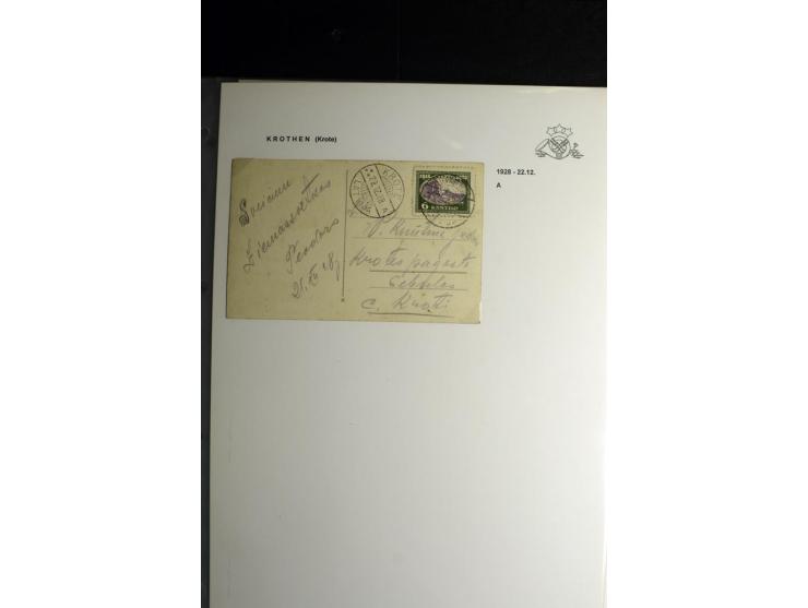 NORMSTEMPEL: AAHOF-ZVIDZIENA, umfangreiche Sammlung mit über 750 Briefen und Karten, alles sauber in 6 Alben