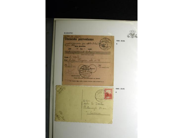 NORMSTEMPEL: AAHOF-ZVIDZIENA, umfangreiche Sammlung mit über 750 Briefen und Karten, alles sauber in 6 Alben