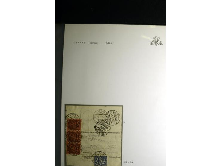 NORMSTEMPEL: AAHOF-ZVIDZIENA, umfangreiche Sammlung mit über 750 Briefen und Karten, alles sauber in 6 Alben
