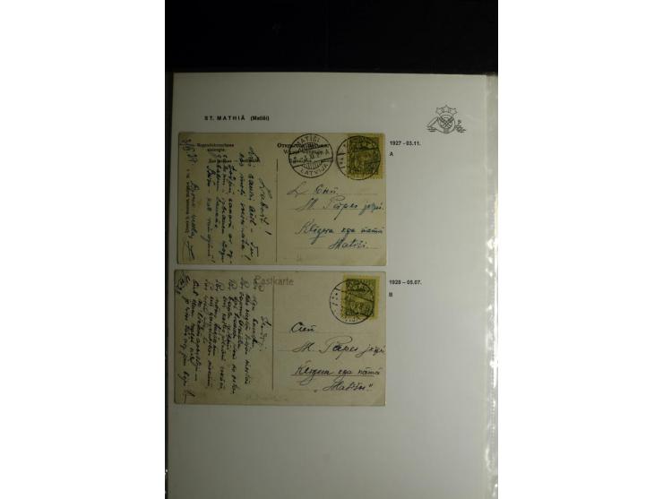 NORMSTEMPEL: AAHOF-ZVIDZIENA, umfangreiche Sammlung mit über 750 Briefen und Karten, alles sauber in 6 Alben