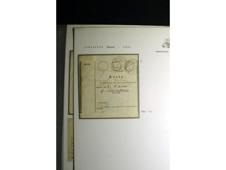 NORMSTEMPEL: AAHOF-ZVIDZIENA, umfangreiche Sammlung mit über 750 Briefen und Karten, alles sauber in 6 Alben