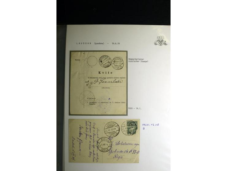 NORMSTEMPEL: AAHOF-ZVIDZIENA, umfangreiche Sammlung mit über 750 Briefen und Karten, alles sauber in 6 Alben