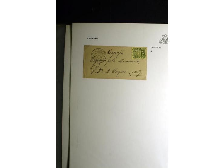 NORMSTEMPEL: AAHOF-ZVIDZIENA, umfangreiche Sammlung mit über 750 Briefen und Karten, alles sauber in 6 Alben