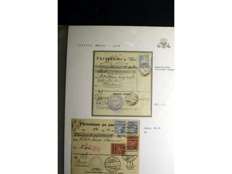 NORMSTEMPEL: AAHOF-ZVIDZIENA, umfangreiche Sammlung mit über 750 Briefen und Karten, alles sauber in 6 Alben