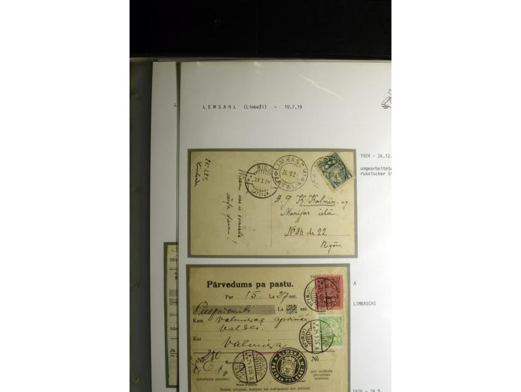 NORMSTEMPEL: AAHOF-ZVIDZIENA, umfangreiche Sammlung mit über 750 Briefen und Karten, alles sauber in 6 Alben