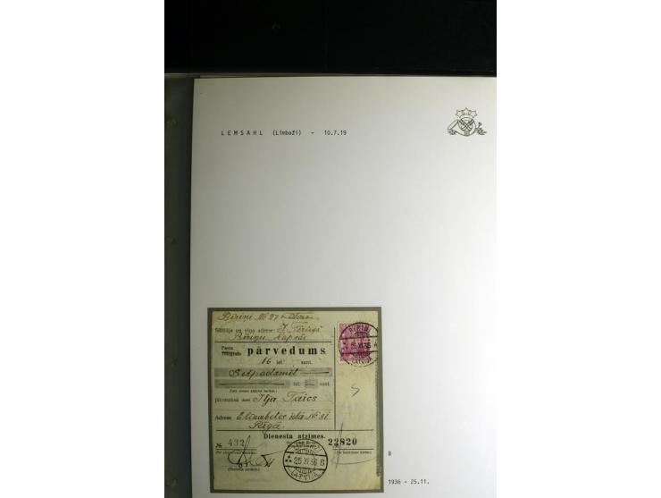 NORMSTEMPEL: AAHOF-ZVIDZIENA, umfangreiche Sammlung mit über 750 Briefen und Karten, alles sauber in 6 Alben