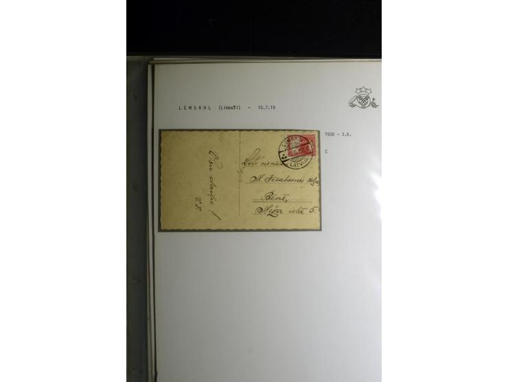 NORMSTEMPEL: AAHOF-ZVIDZIENA, umfangreiche Sammlung mit über 750 Briefen und Karten, alles sauber in 6 Alben