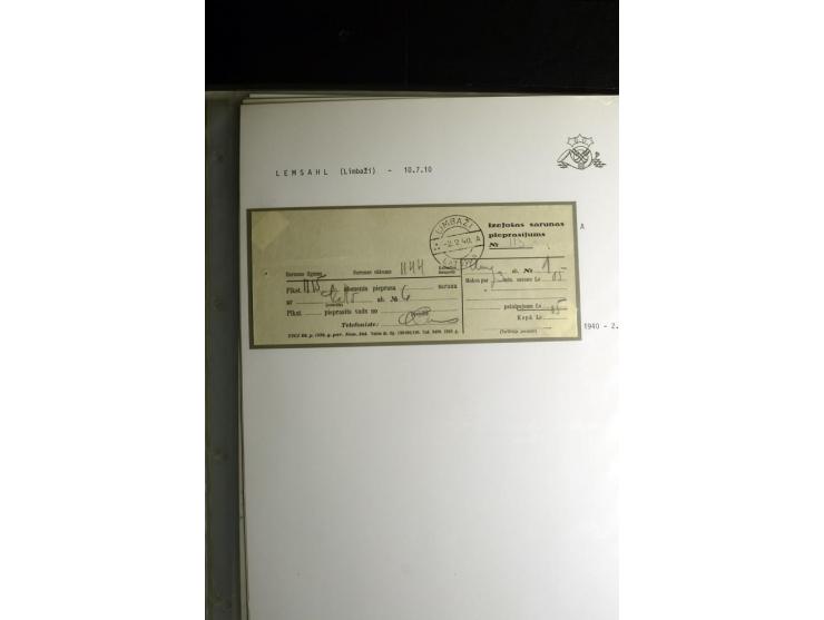 NORMSTEMPEL: AAHOF-ZVIDZIENA, umfangreiche Sammlung mit über 750 Briefen und Karten, alles sauber in 6 Alben