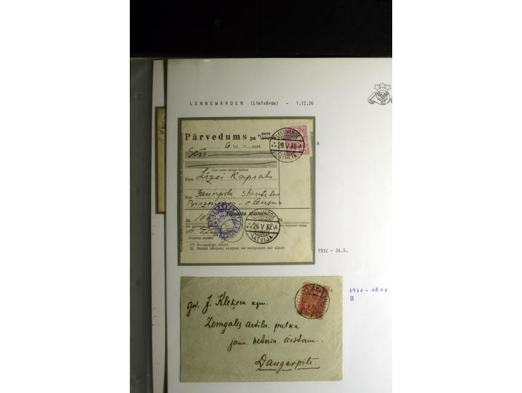 NORMSTEMPEL: AAHOF-ZVIDZIENA, umfangreiche Sammlung mit über 750 Briefen und Karten, alles sauber in 6 Alben