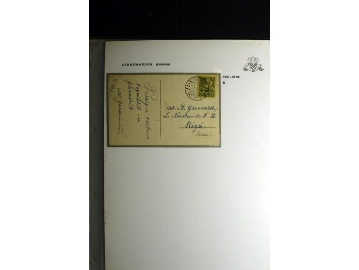 NORMSTEMPEL: AAHOF-ZVIDZIENA, umfangreiche Sammlung mit über 750 Briefen und Karten, alles sauber in 6 Alben