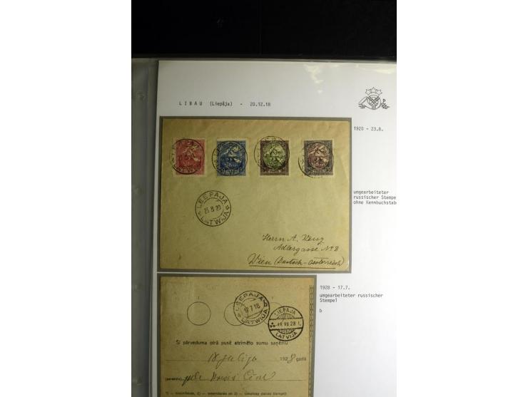 NORMSTEMPEL: AAHOF-ZVIDZIENA, umfangreiche Sammlung mit über 750 Briefen und Karten, alles sauber in 6 Alben