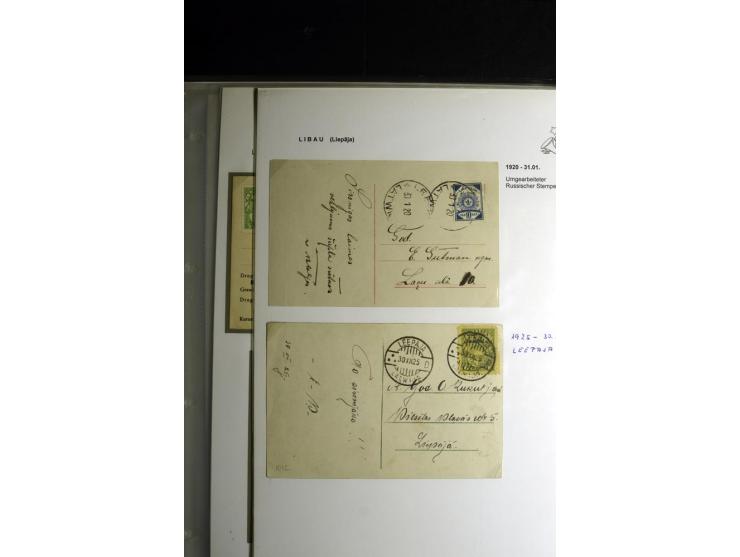 NORMSTEMPEL: AAHOF-ZVIDZIENA, umfangreiche Sammlung mit über 750 Briefen und Karten, alles sauber in 6 Alben