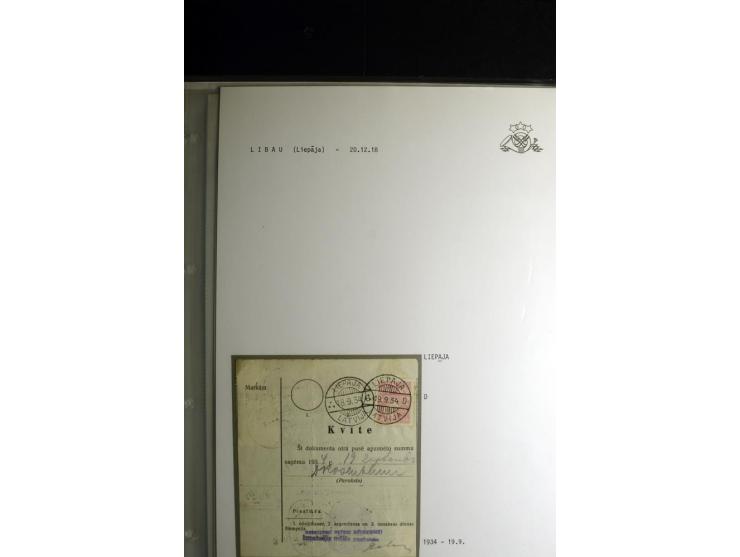 NORMSTEMPEL: AAHOF-ZVIDZIENA, umfangreiche Sammlung mit über 750 Briefen und Karten, alles sauber in 6 Alben