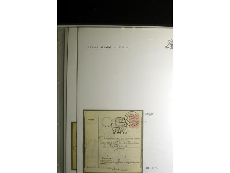 NORMSTEMPEL: AAHOF-ZVIDZIENA, umfangreiche Sammlung mit über 750 Briefen und Karten, alles sauber in 6 Alben
