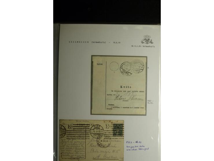 NORMSTEMPEL: AAHOF-ZVIDZIENA, umfangreiche Sammlung mit über 750 Briefen und Karten, alles sauber in 6 Alben